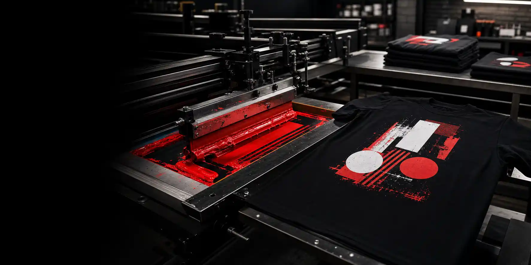 Modern apparel printing facility